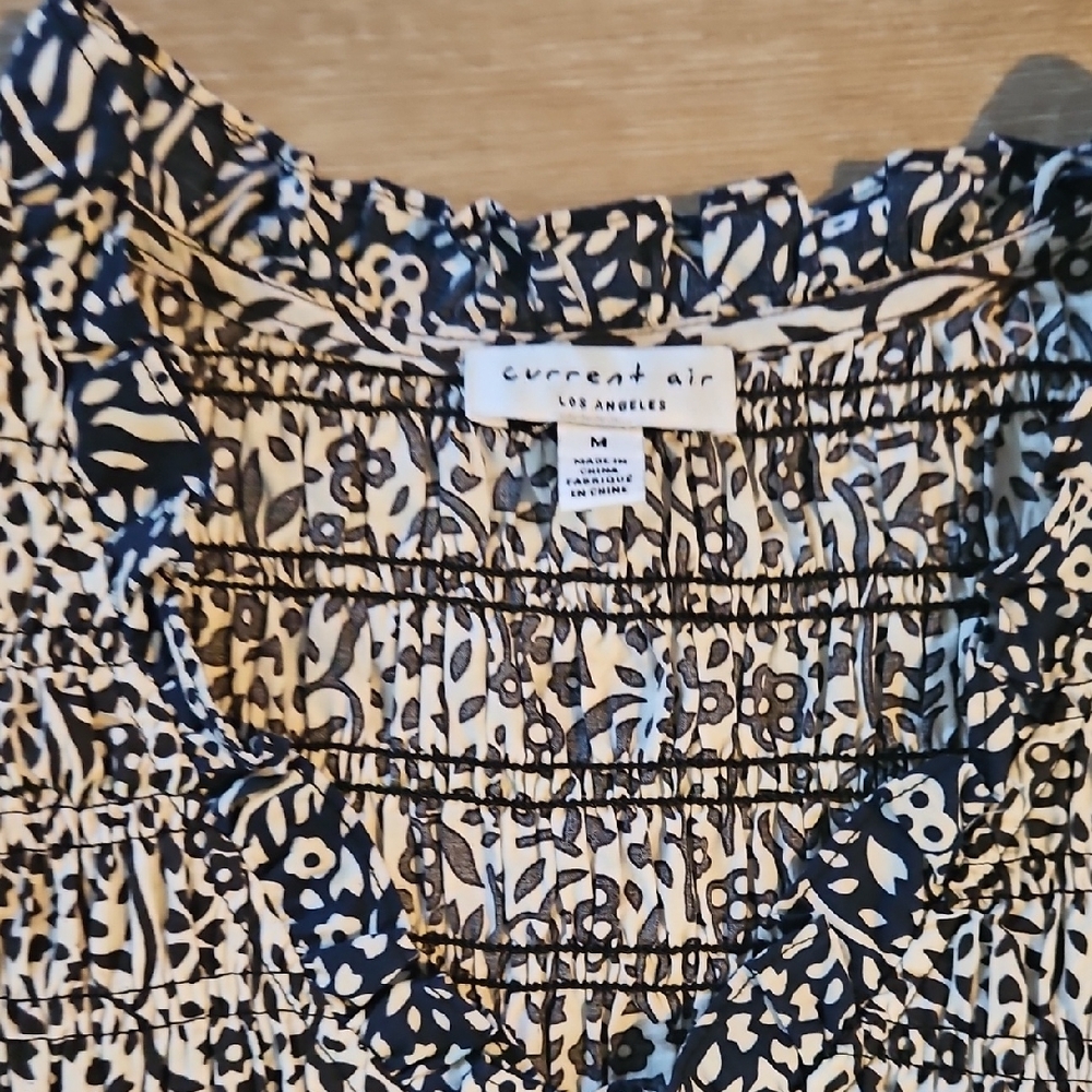 Floral Ruffle Dress - Yellow and Black - Picture 4 of 4